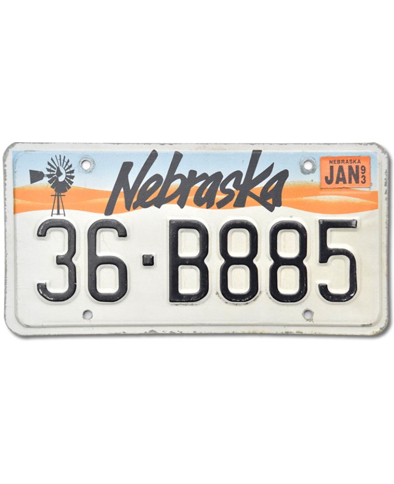 Tablica rejestracyjna USA Nebraska Windmill