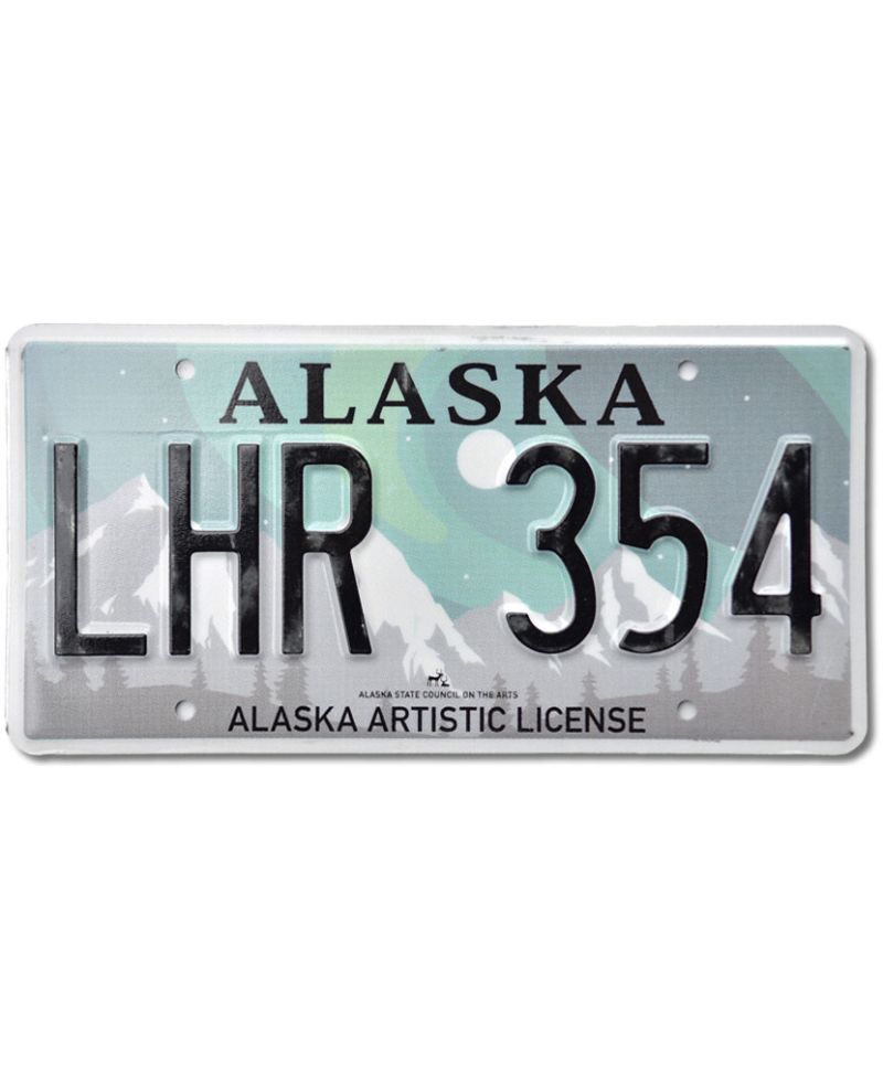 Americká SPZ Alaska Aurora Borealis LHR 354