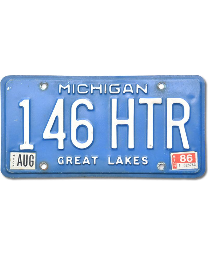 Tablica rejestracyjna USA Michigan Great Lakes 146 HTR