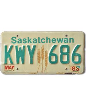 Kanadská SPZ Saskatchewan Wheat KWY-686