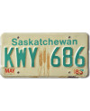 Kanadská SPZ Saskatchewan Wheat KWY-686