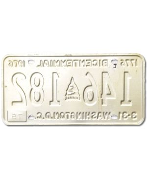 Tablica rejestracyjna USA Washington D.C.1976 Bicentennial 146-182
