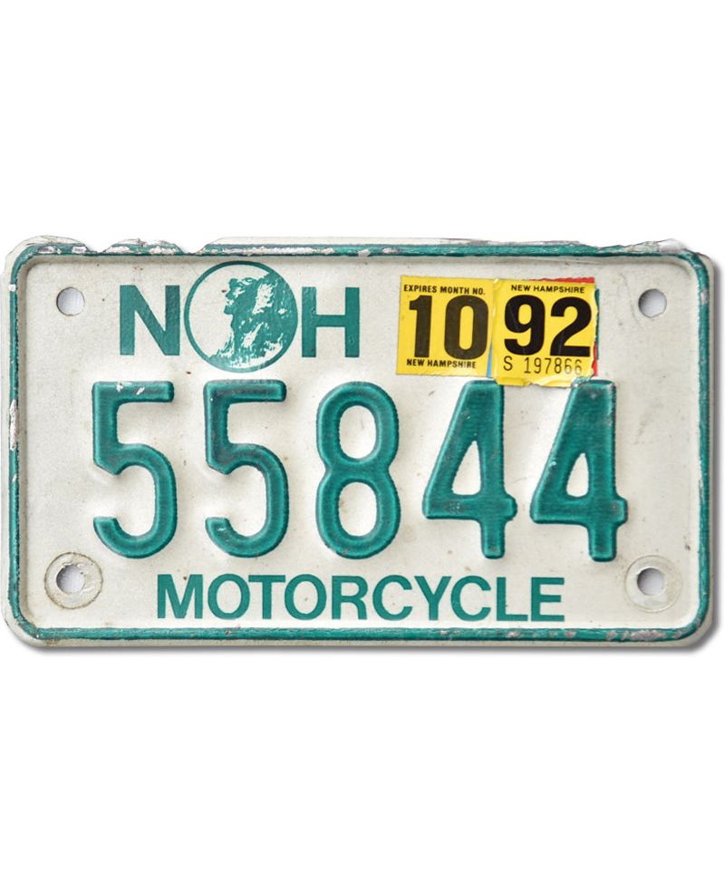 Moto americká SPZ New Hampshire 55844 moto