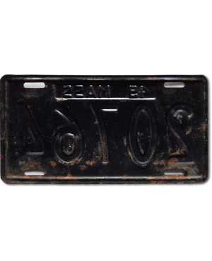 Tablica rejestracyjna USA Massachusetts 1949 Black 20764