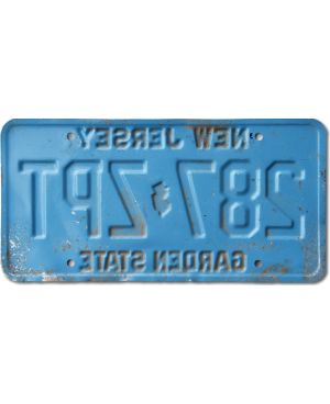 Tablica rejestracyjna USA New Jersey Garden State Blue 287-ZPT