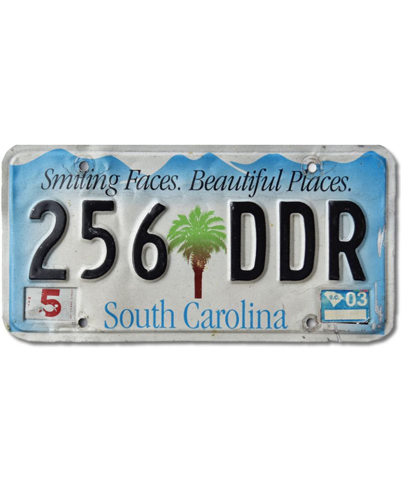 Americká SPZ South Carolina Smiling Faces 256 DDR
