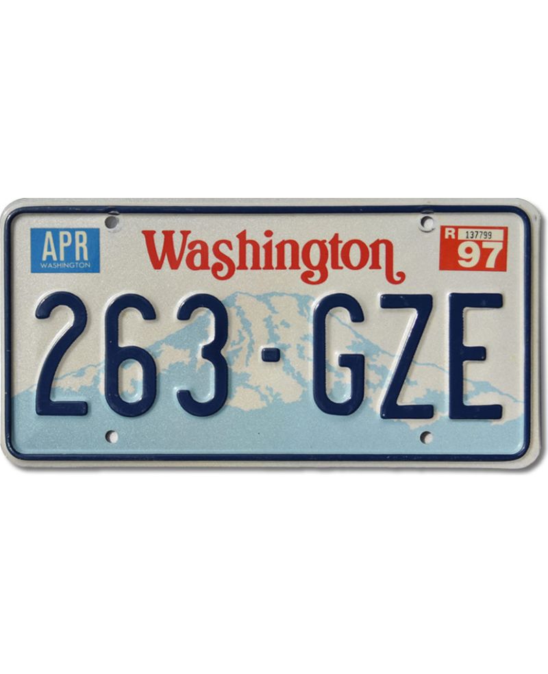 Tablica rejestracyjna USA Washington Mountain 263-GZE
