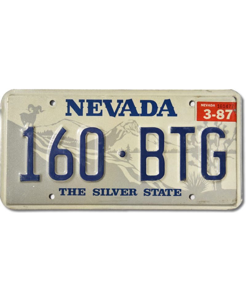 Tablica rejestracyjna USA Nevada Silver Goat 160-BTG