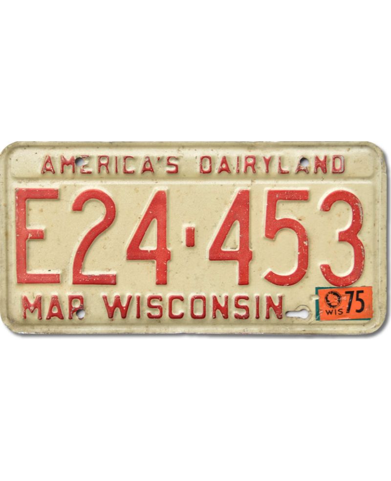 Americká SPZ Wisconsin Dairyland E24-453