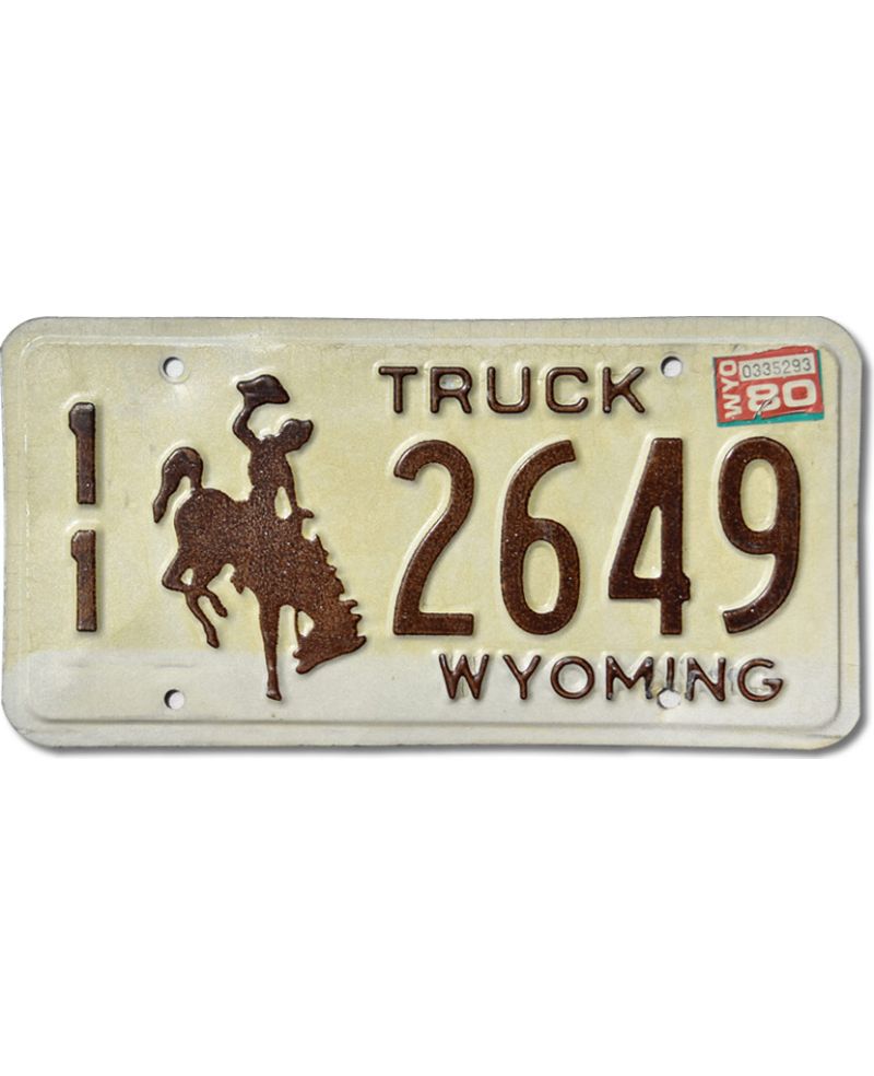 Americká SPZ Wyoming Truck Brown 11 2649
