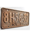 Tablica rejestracyjna USA New York 1947 Black 8H 56-32