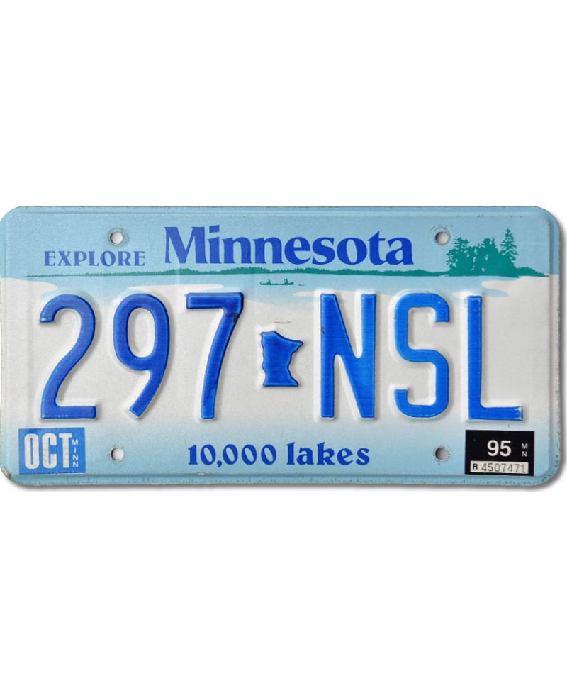 Tablica rejestracyjna USA Minnesota 10 000 lakes