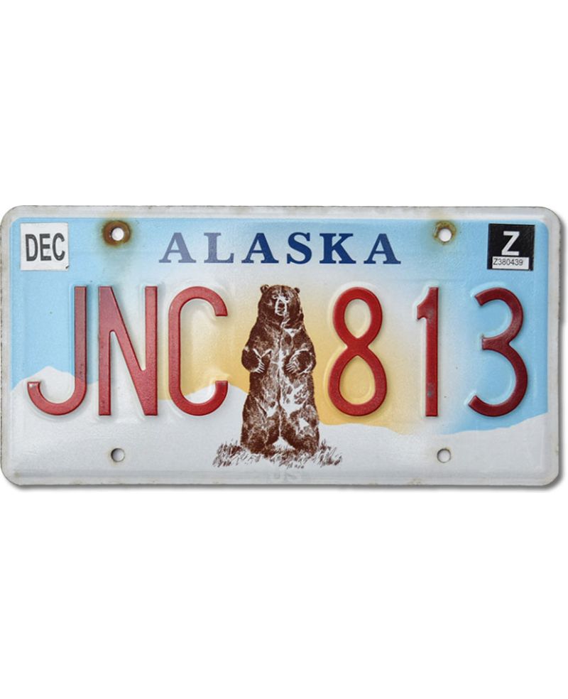 Americká SPZ Alaska Grizzly Bear JNC 813