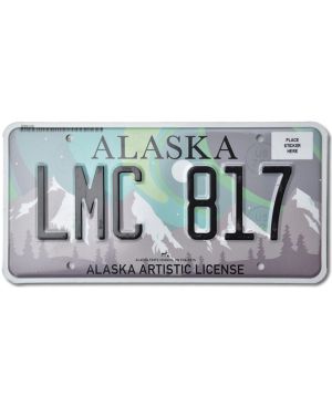 Tablica rejestracyjna USA Alaska Aurora Borealis LMC 817