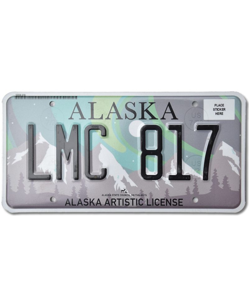 Americká SPZ Alaska Aurora Borealis LMC 817