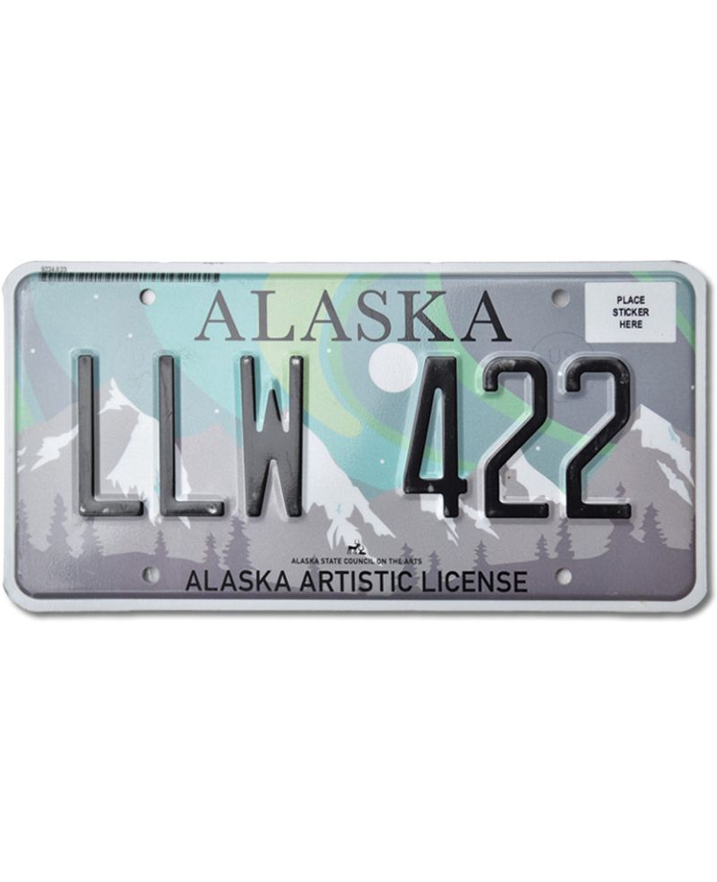 Americká SPZ Alaska Aurora Borealis LLW 422
