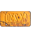 Tablica rejestracyjna USA New York 1958 Yellow 6X-2301
