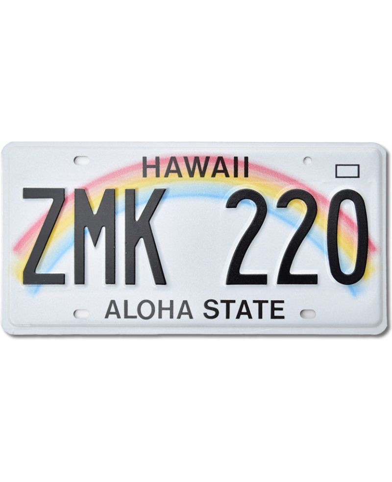 Tablica rejestracyjna USA Hawaii Aloha Rainbow ZMK 220