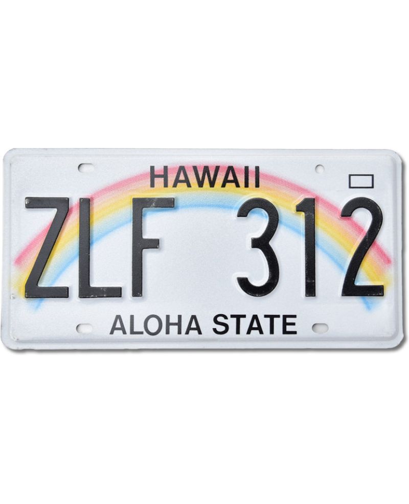 Americká SPZ Hawai Rainbow ZLF 312