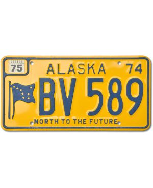 Tablica rejestracyjna USA Alaska 1974 North To The Future BV 589