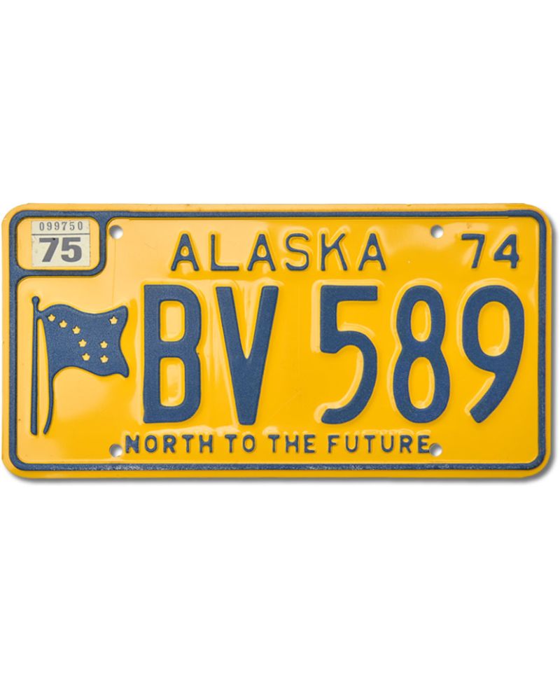 Americká SPZ Alaska 1974 North to The Future BV 589
