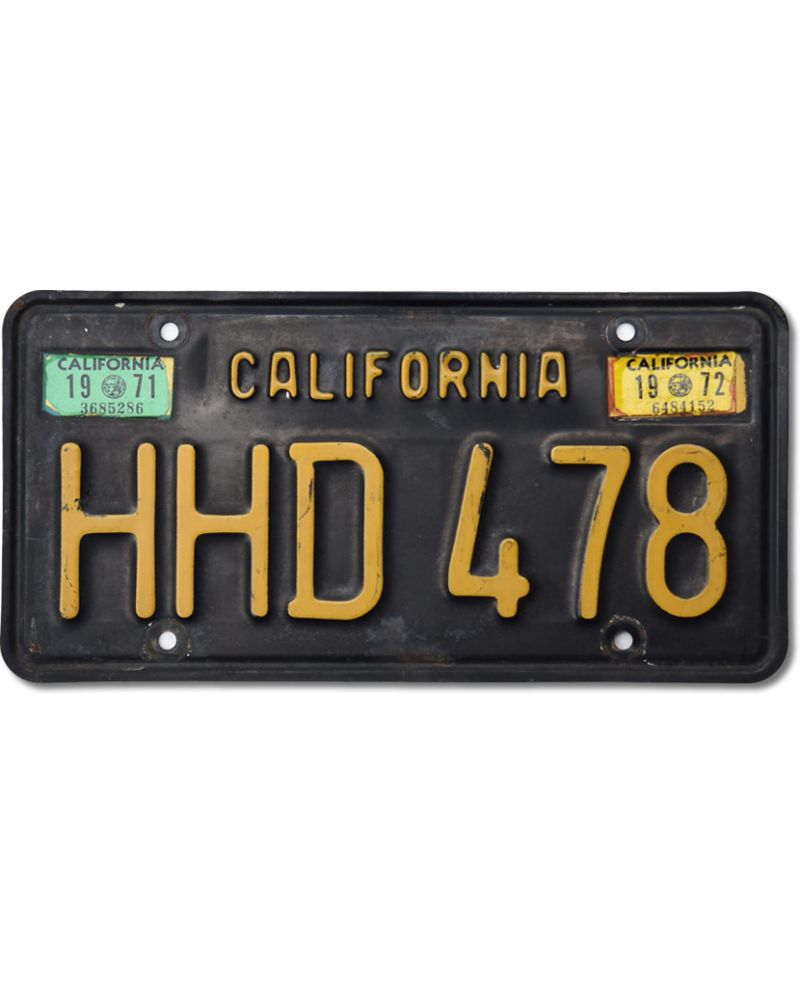 Americká SPZ California 1963 Black HHD 478