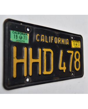 Americká SPZ California 1963 Black HHD 478