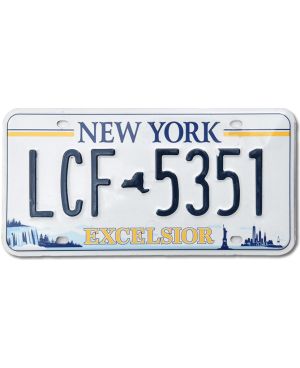 Tablica rejestracyjna USA New York Excelsior LCF 5351