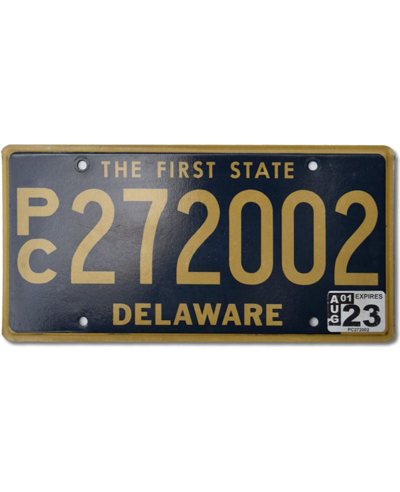 Tablica rejestracyjna USA Delaware The First State PC 272002