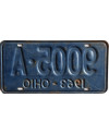 Tablica rejestracyjna USA Ohio 1963 Blue 9005-A