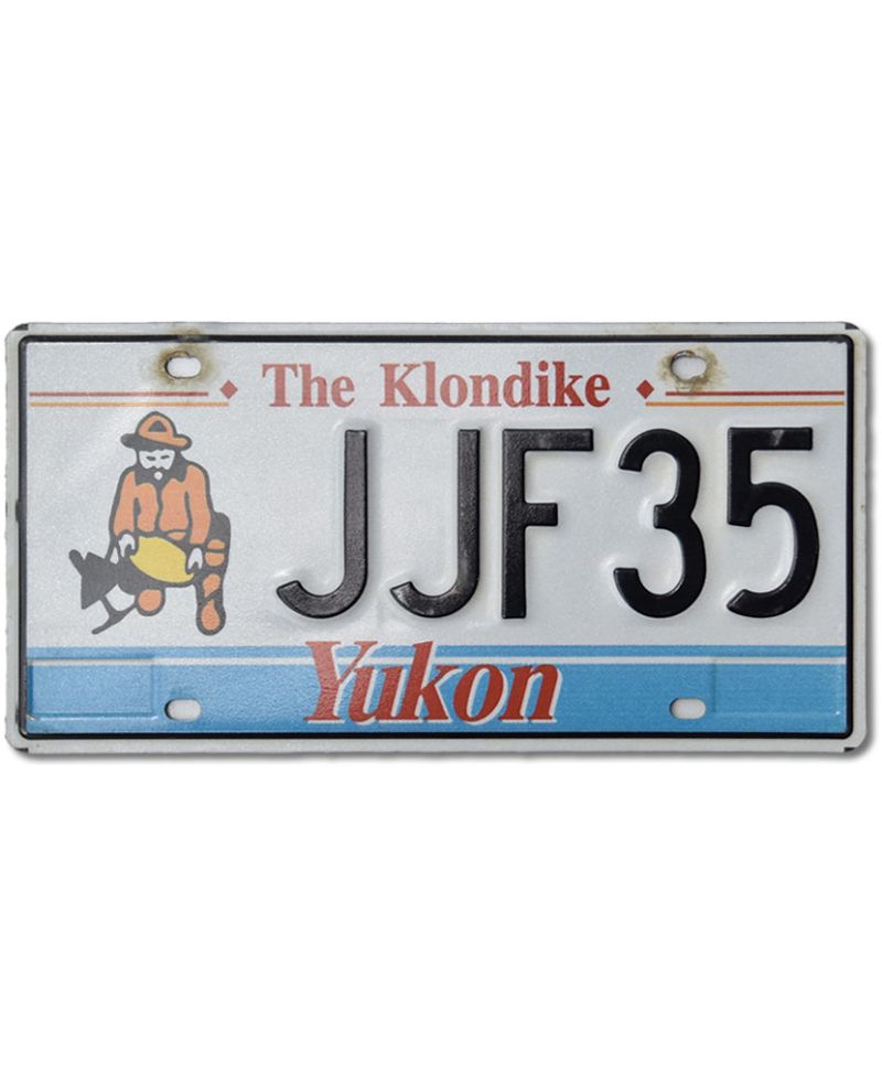 Kanadská SPZ Yukon The Klondike JJF35