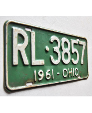Tablica rejestracyjna USA Ohio 1961 Green RL-3857