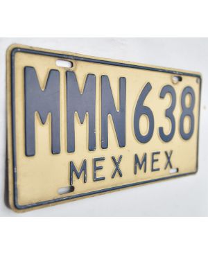Mexická SPZ Estado De Mexico MMN638