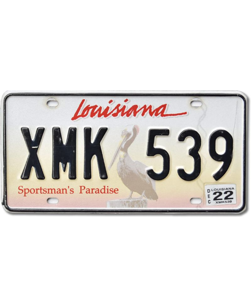 Americká SPZ Louisiana Paradise XMK 539