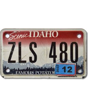 Motocyklowa Tablica Rejestracyjna USA Idaho ZLS 480