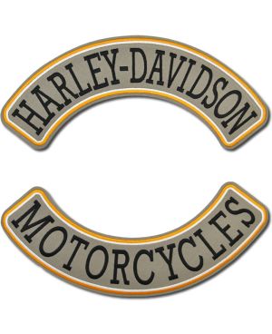 Moto nášivka Harley Davidson Motorcycle Rockers reflexní XXL na záda
