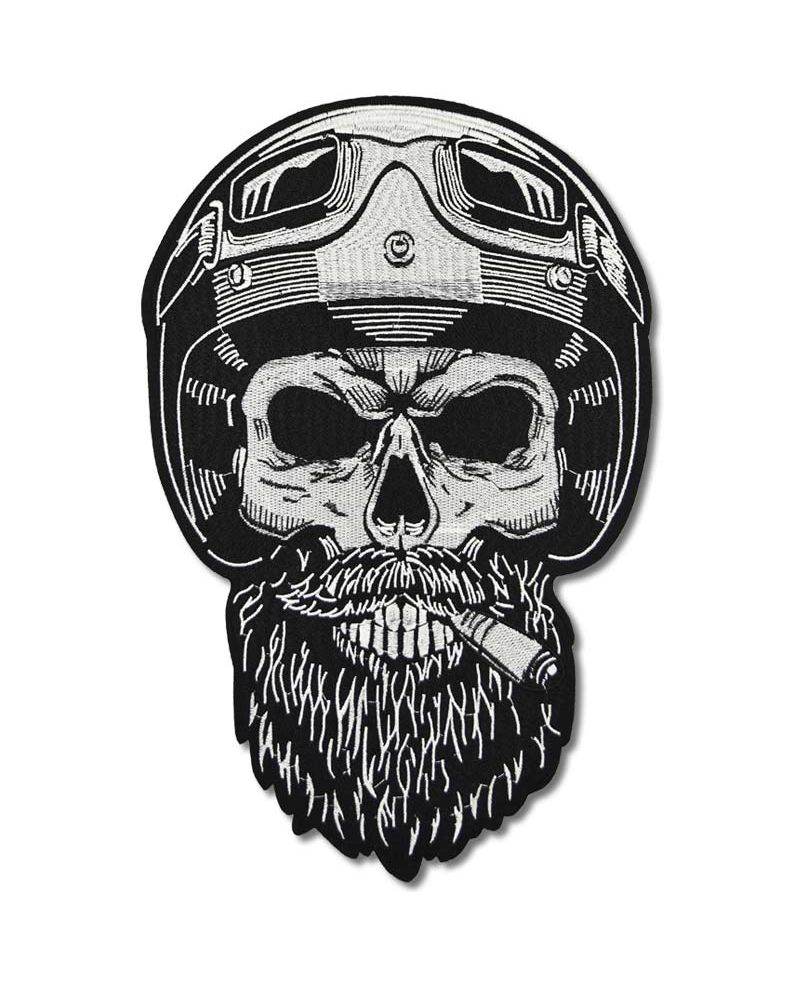 Naszywka duża Bearded Biker XXXL na plecy 38 cm x 25 cm