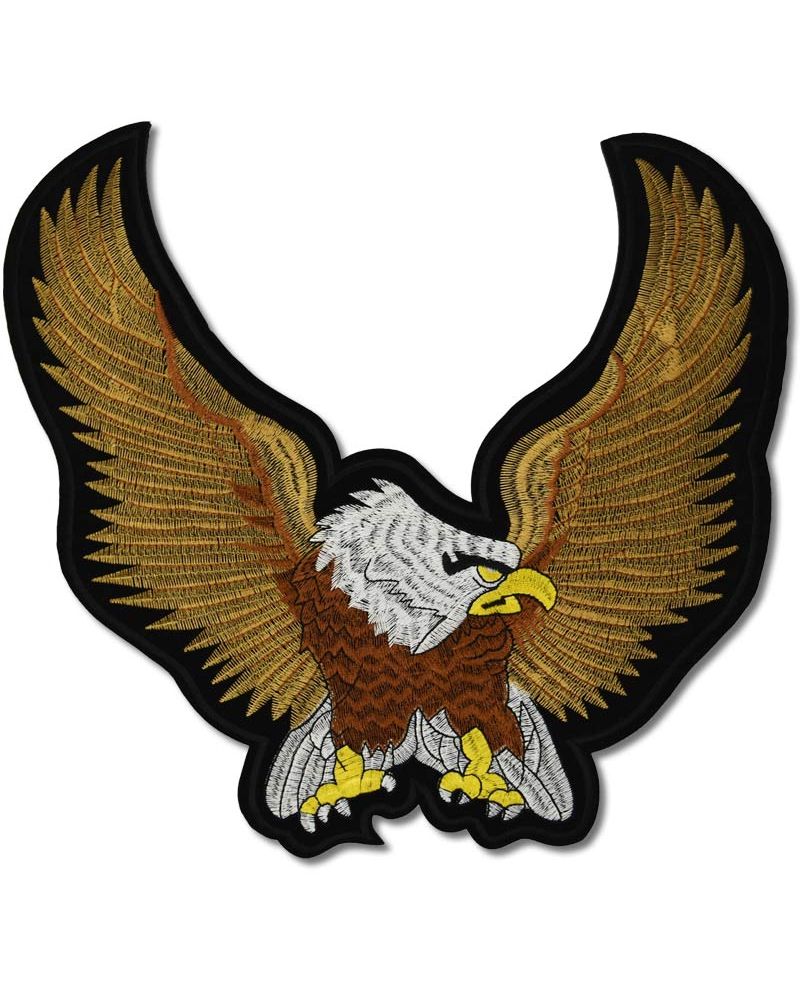 Moto nášivka Eagle Brown XXL na záda 30 cm x 28 cm