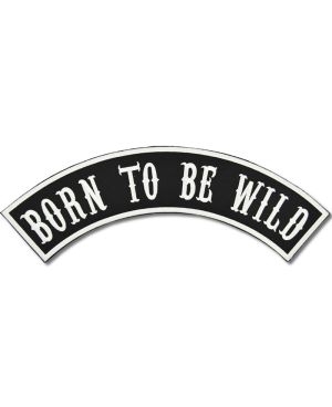 Moto nášivka Born to be Wild Rocker - XXL na záda