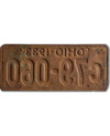 Tablica rejestracyjna USA Ohio 1933 Yellow c79-060