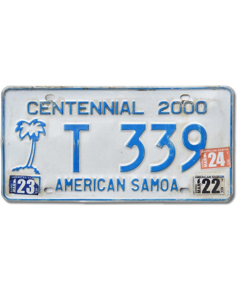 Tablica rejestracyjna American Samoa Centennial T 339