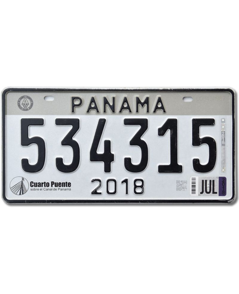 Tablica rejestracyjna Panama 2018 Grey 534315