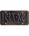 Tablica rejestracyjna USA New York 1961 Black Empire State SX.7351