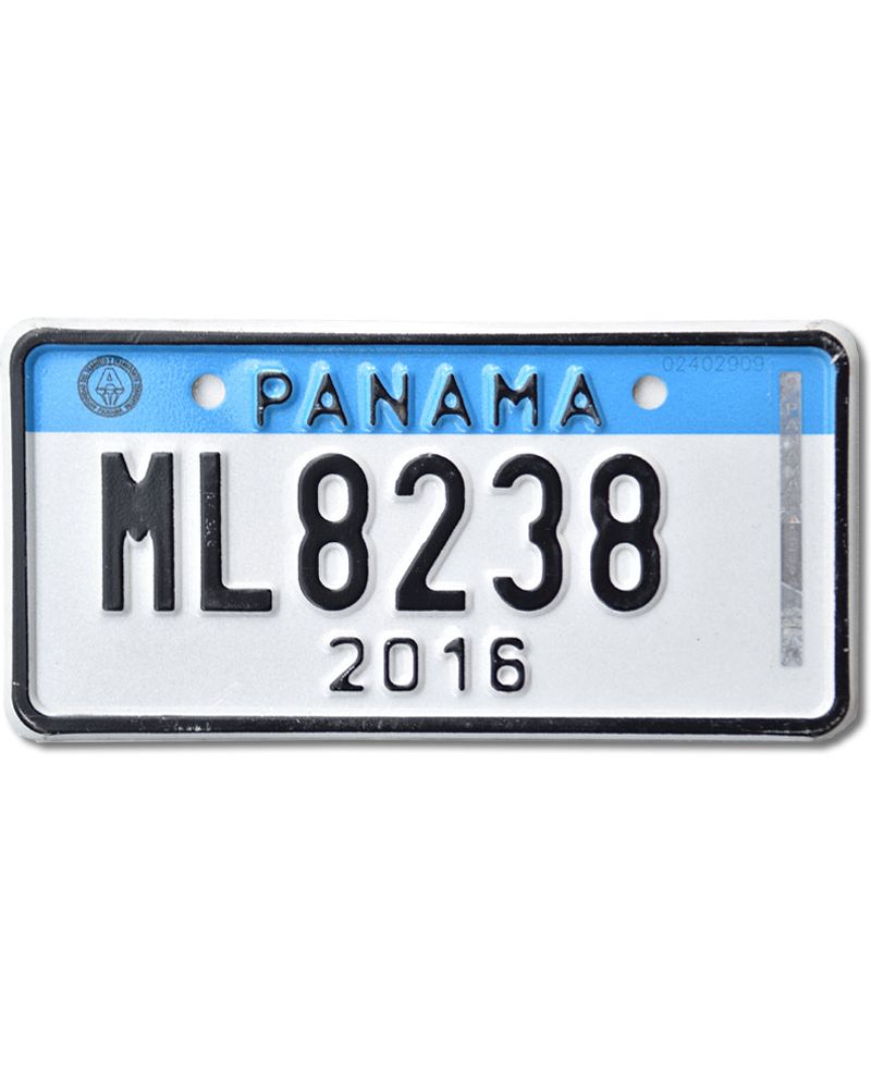 Tablica rejestracyjna Panama 2016 Blue ML8238 motorcycle