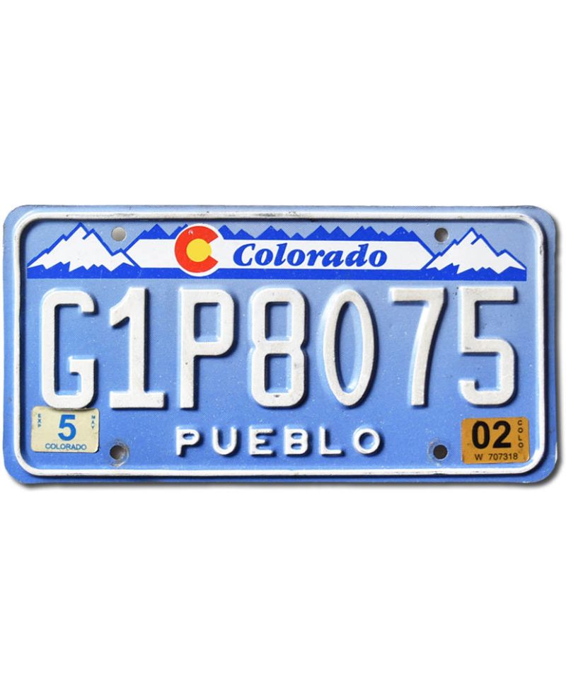 Tablica rejestracyjna USA Colorado Denim Pueblo G1P8075