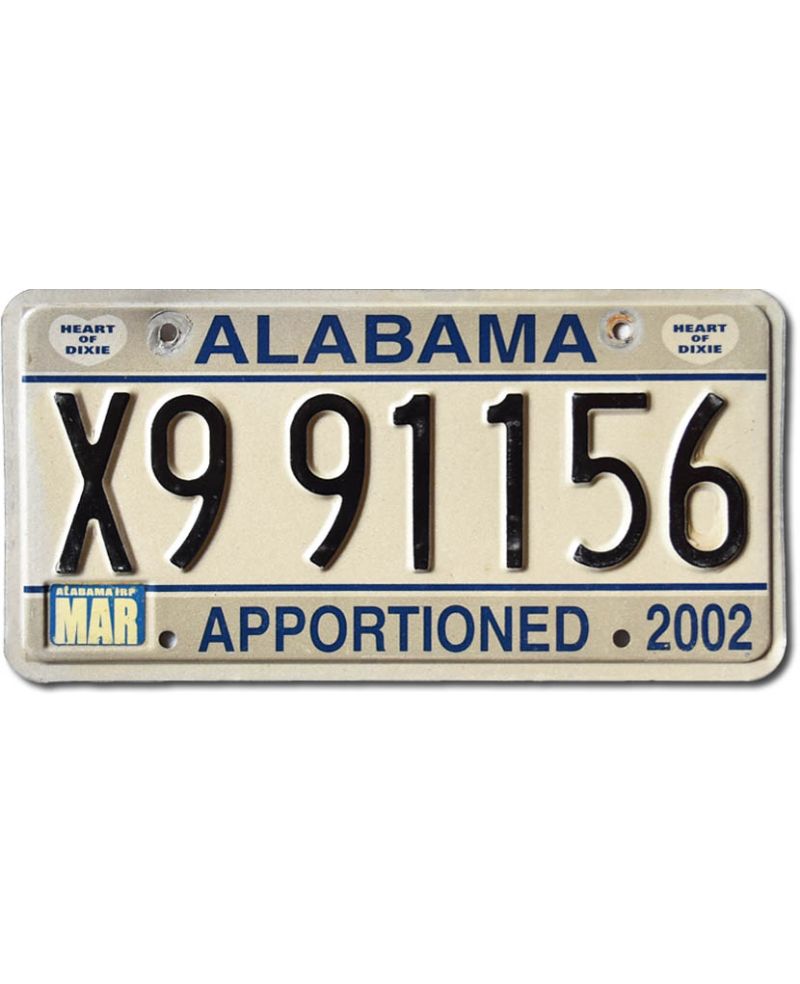 Tablica rejestracyjna USA Alabama Apportioned Truck X9 91156
