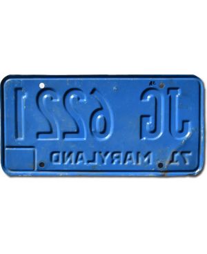 Americká SPZ Maryland 1971 Blue JG 6221