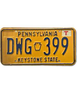 Americká SPZ Pennsylvania Keystone DWG 399