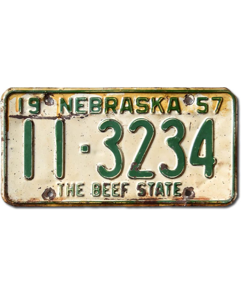 Americká SPZ Nebraska 1957 The Beef State 11-3234