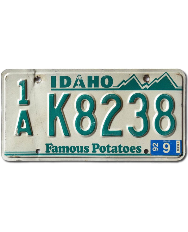 Tablica rejestracyjna USA Idaho Potatoes Green 1A K8238